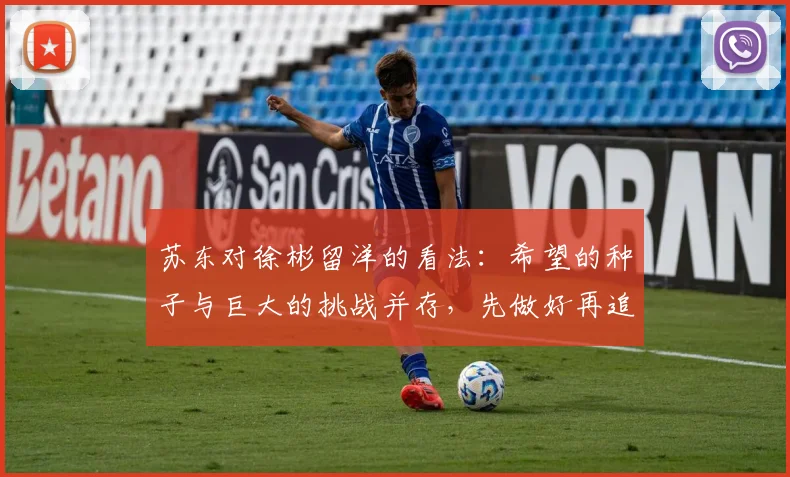 苏东对徐彬留洋的看法：希望的种子与巨大的挑战并存，先做好再追求完美